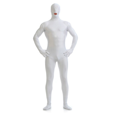 

Gesikai Mens Open Mouth Zentai Full Bodysuit Custom Made Back Zipper Second Skin Tights Suit Fancy Halloween Costumes