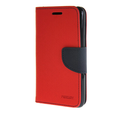 

MOONCASE Splice Color Leather Wallet Flip Card Slot Bracket Back чехол для Sony xperia E4 Red