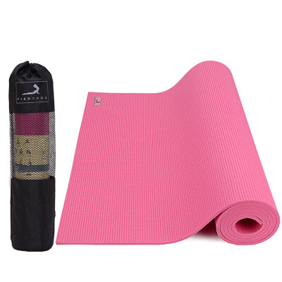 

Pierre Yoga PVC6mm Printed Anti-slip Yoga Mat Rose Saffron comes with a backpack