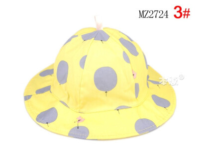 

Buebos Ninos Spring Summer Baby kids Sun Hat Balloon Printed Bucket Fabric Flap Hat