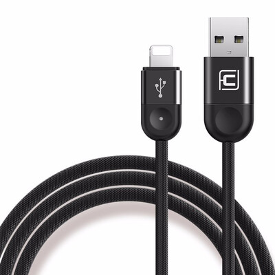 

Cafele for iPhone Charging Cable 7 6 with LED Light Fast Charging USB Cable for iPhone 6 7 8 X Aluminum Alloy Interface 120cm