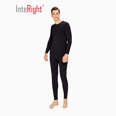 

INTERIGHT Qiuyi Qiuku 50S long-staple cotton spandex comfortable warm male round neck suit ingenuity to create Jingshu cotton craft white XL