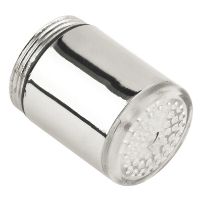

2018 Creative 3 Color Changing LED Light shower Faucet tap water temperature sensor Water no Battery left Screw Glow shower Faucet