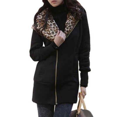 

CT&HF Women Casual Hoodie Fashion Women Hated Hooded Winter Women Zipper Hoody Coat