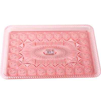 

Three beautiful gifted large ice plate long side plate fruit plate fruit fruit 6722 color random