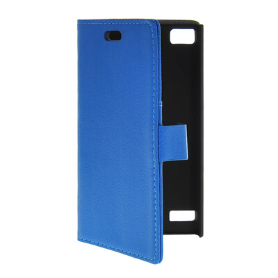 

MOONCASE Slim Leather Flip Wallet Card Pouch with Kickstand Shell Back ЧЕХОЛ ДЛЯ BlackBerry BB Z3 Blue