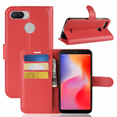 

for Xiaomi Redmi 6 WIERSS Wallet Phone Case for Xiaomi Redmi 6 Pro 3GB 4GB 32GB 64GB Flip Leather Cover Case Etui Fundas