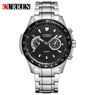 

Curren quartz watches Black Vogue Mens Military Mens 3ATM Waterproof Mens Dropship 8020 Watch