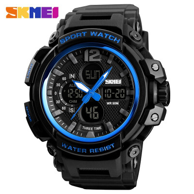 

SKMEI 50 m Waterproof Fashion Digital Watch Three Time Display 1343