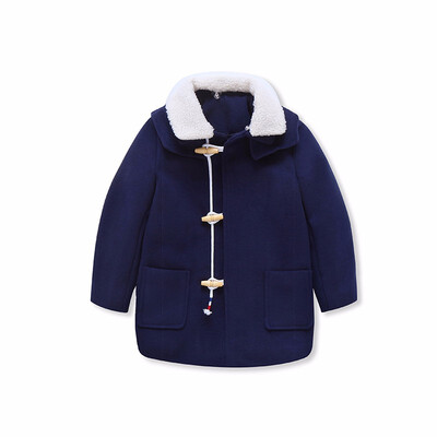 

Childrens woolen coat thickened&cotton Boys Woolen jacket