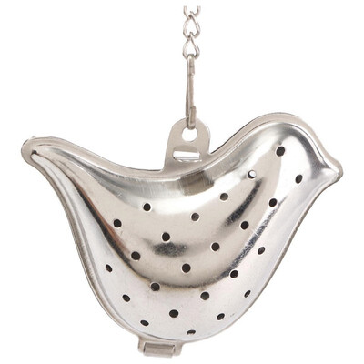 

UpperX Mesh Loose Tea Leaf Infuser Tray Strainer Filter Herb Diffuser Stainless Steel ShapeBird