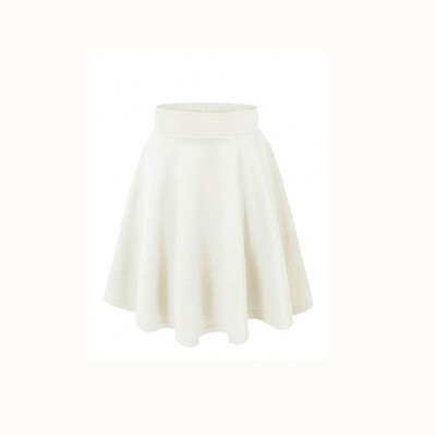 

Afibi Womens Basic Versatile Stretchy Flared Pleated Skater Skirt