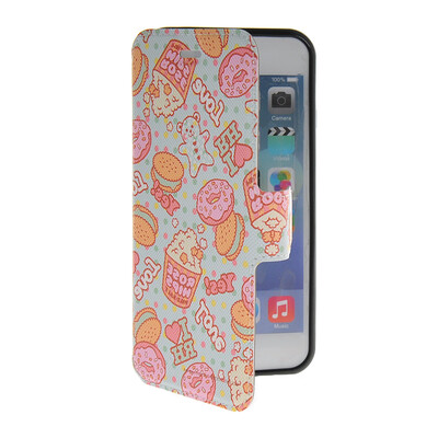 

MOONCASE Cute Pattern Leather Side Flip Wallet Card Slot Pouch Stand Shell Back ЧЕХОЛ ДЛЯ Apple iPhone 6 Plus