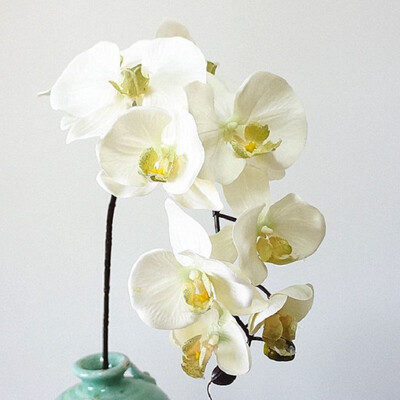 

2pcs 11Heads large Orchid Artificial Flowers Moth Butterfly Orchids Home Wedding Decoration fleurs artificielles deco anniversaire