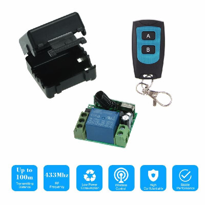 

Smart Home 433Mhz DC 12V 1CH Wireless Remote Switch Relay Receiver Transmitter Universal Remote Control Switch Module&5PCS RF