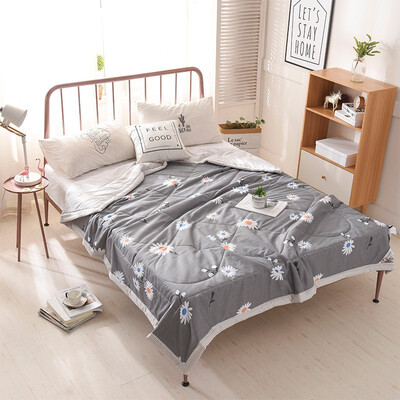 

Cotton White Sunflowers Bedspread Coverlet Bed cover Also Good Use As Summer Blanket 200230150200180200cm