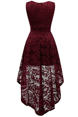 

Simple Cocktail Dresses New Lace Short Front Long Back Dresses