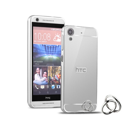 

MOONCASE Plating Metal Frame Edge Mirror Back Protective Shell 2 in 1 Thin Case Cover for HTC Desire 626