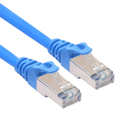 

Fuchska cabos F07415 ultra-five pure copper cable six categories of super six computer broadband cable Gigabit network finished network cable 2M blue without shielding