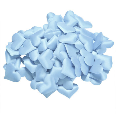 

100pcs 35cm DIY Heart petals wedding decorations Satin Heart Shaped Fabric Artificial flower petals wedding decor supplies