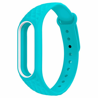 

prism Colorful Silicone Wrist Strap Bracelet Double Color Replacement watchband for Original Miband Xiaomi Mi band 2 Wristbands