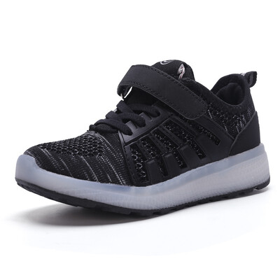 

Warm like home 2018 New 28-37 USB Charger Glowing Sneakers Led Children Lighting Shoes Boys Girls illuminated Luminous Sneaker