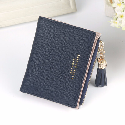

Short wallet female fold simple Korean version thin style lovely zipper multi function student