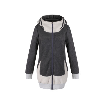 

CT&HF Winter Women Casual Cotton Zipper Hoodie Coat Sport Outerwear Women Coat