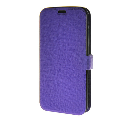 

MOONCASE Cross pattern Flip Pouch Leather Wallet Slim Stand чехол для Nokia Lumia 630 Purple