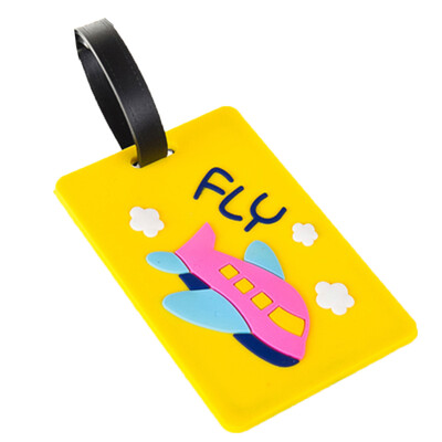 

Xinqin моды путешествия посадка багажа карты чемодан висит багаж поле идентификационная карточка QL-43 желтый