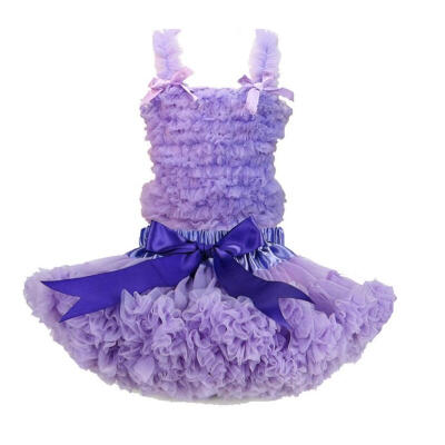 

Buenos Ninos Girl's Pure Chiffon Dance Pettiskirt Tutu Set 11 Colors