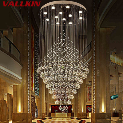 

Crystal Pendant Lamps Hanging Chandeliers Lamp Suspenion Hanging Fixtures For Villa Hotel Office Mall Stairs Chandelier