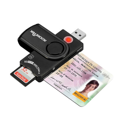 

Rocketek USB 20 multi Smart Card Reader SDTF MS M2 micro SD memory IDBank cardsim cloner connector adapter pccomputer