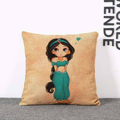 

Cntomlv Hot Sale Cartoon Mermaid Princess Cushion Cover Home Decoration Cushion Covers For Sofa Car Chair Home Decor Pillow Case