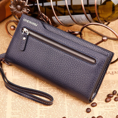

Long wallet mens zipper wallet business casual wallet handbag youth mobile phone bag