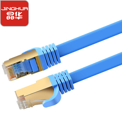 

Jinghua JH 2515 six types of flat twisted pair cable CAT6 cable high speed stability does not drop router computer cable blue 1 meter