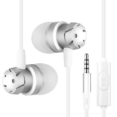 

35mm Wired Headphone In-Ear Stereo Music Headset Smart Phone Earphone Earpiece Hands-free with Microphone In-line Control
