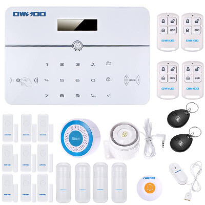 

Romacci OWSOO 433MHz Wireless Auto-dial PSTN LCD Display Voice Prompt Phone Remote Control Home Burglar Security Alarm System