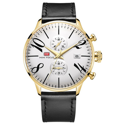 

BOFUTE Male Watches Business Watch Quartz Watches Calendar Waterproof Metal Mesh Belt Genuine Leather Strap 0135G