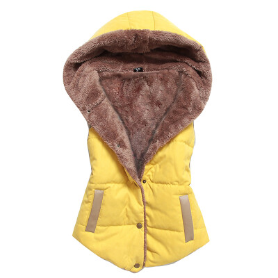 

Women Hooded Sleeveless Waistcoat Winter Warm Casual Vest Hoodies Coat Jacket