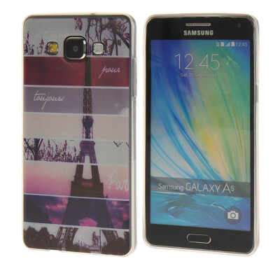 

MOONCASE Eiffel Tower Pattern Soft Silicone Gel TPU Flexible Shell Protective Case Cover for Samsung Galaxy A5 a05