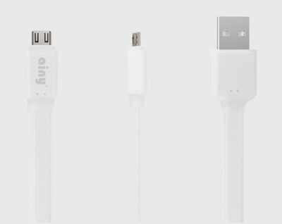 

Кабель Ainy FA-034B с двусторонним USB-коннектором Micro USB белый