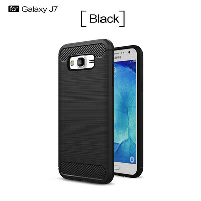 

For Samsung Galaxy J7 2015 Carbon Fiber Phone Cases Soft TPU Anti-Knock Cover For Samsung Galaxy J7 2015 Case