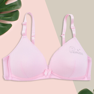 

Ai Lier & Ollola Girl Bra High School Student No Steel Ring Underwear Cotton Girls Bra X6022 Pink 85A