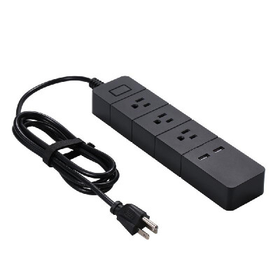 

Power Strip 3AC Interface 2 USB Charging Port AC 100-250V 1250W with OvercurrentOver-heating Protection LED Indicator Lamp 18M C