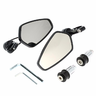 

Pair of Motorcycle Universal 78" Handle Bar End Rearview Mirror CNC Aluminum 360¡ã Rotation Bracket Side View Mirrors