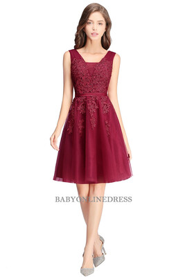 

Beautiful Lace Short Evening Dress 2018 Sexy Chiffon Homecoming Dresses