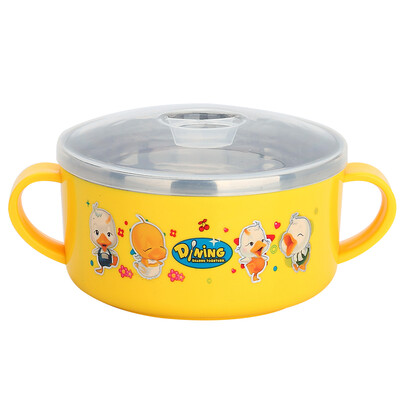 

Jingdong supermarket the United States kitchen maxcook 304 stainless steel bowl ears practice bowl 230ml double insulation MC7732-A with a cover against hot&drop
