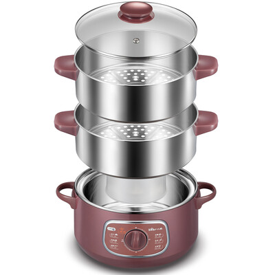 

Bear Bear multi-function electric steamer stainless steel double-layer high-capacity electric steamer household mini DZG-D80A1 8L