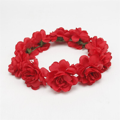 

New Spring Fashion Women Lady girls Wedding Flower Wreath Crown Headband Floral Garlands Hair band Hair Accessories